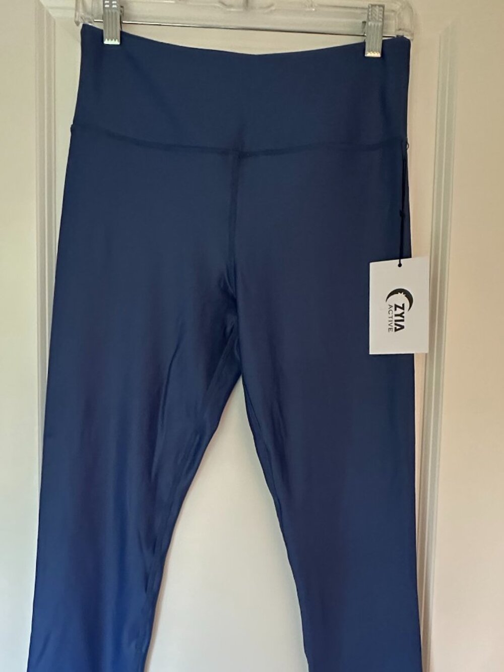Zyia Active Blue Metallic Leggings